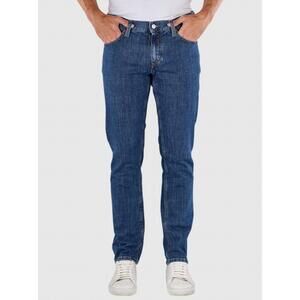 NEW ALBERTO MAKALI rinse jeans in mid blue